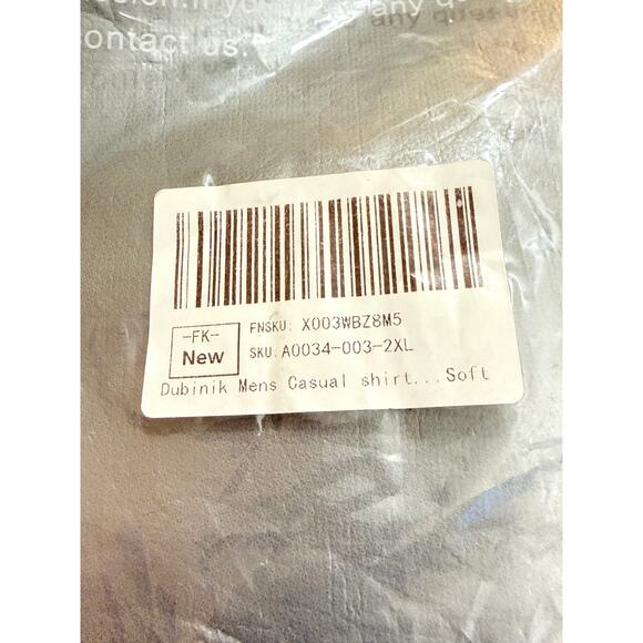 Dubinik Men’s Plaid Flannel Shirt – 2XL – New With Tags - Picture 7 of 11